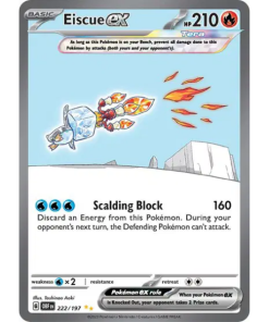 Scarlet & Violet Obsidian Flames 222/197 - Eiscue ex [Special Illustration Rare]