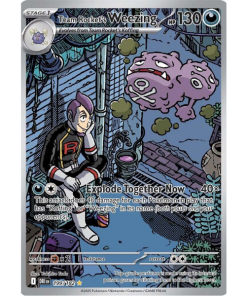 Scarlet & Violet - Destined Rivals 199/182 - Team Rocket's Weezing [Illustration Rare]